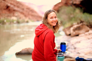 Brooke during her recent Rolfing training on the Grand Canyon!